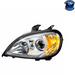 Gray PROJECTION HEADLIGHT ASSEMBLY FOR 2001-2020 FREIGHTLINER COLUMBIA (Choose Side) HEADLIGHT Driver's Side