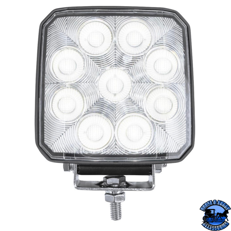 36702   9 LED High Power 3-7/8" Square Work Light-Flood #36702
