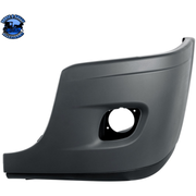 BUMPER END ASSEMBLY WITH FOG LIGHT HOLE FOR 2008-2017 FREIGHTLINER CASCADIA (Choose Side) Bumper with Fog Light Passenger's Side Dark Slate Gray