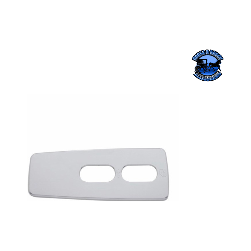 Chrome Window Switch Cover For 2008-2017 Freightliner Cascadia - Passenger - 2 Openings #42095 Switch Cover Light Gray