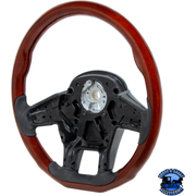 18" YOURGRIP WOOD STEERING WHEEL FOR 2012-2021 PETERBILT 579 & 2013-2021 KENWORTH T680 #88189 steering wheel Dark Slate Gray