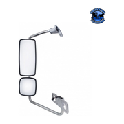 CHROME MIRROR ASSEMBLY FOR 2001-2020 FREIGHTLINER COLUMBIA - HEATED (Choose Side) Mirror Driver's Side Dark Slate Gray