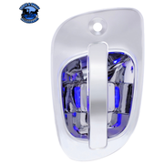 6 BLUE LED CHROME DOOR HANDLE COVER FOR FREIGHTLINER (Choose Side) LED DOOR HANDLE COVER Driver's Side Light Gray