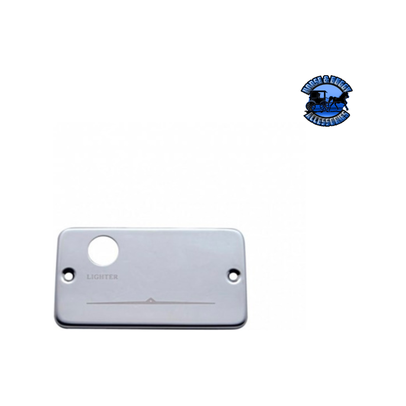 STAINLESS STEEL SWITCH NAME PLATE FOR FREIGHTLINER - LIGHTER ONLY #48119 Switch Name Plate Gray