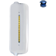 MIRROR COVER WITH 14 LED 12" LIGHT BAR FOR 2005 & OLDER FREIGHTLINER Mirror Cover Chrome / Driver's Side Light Gray