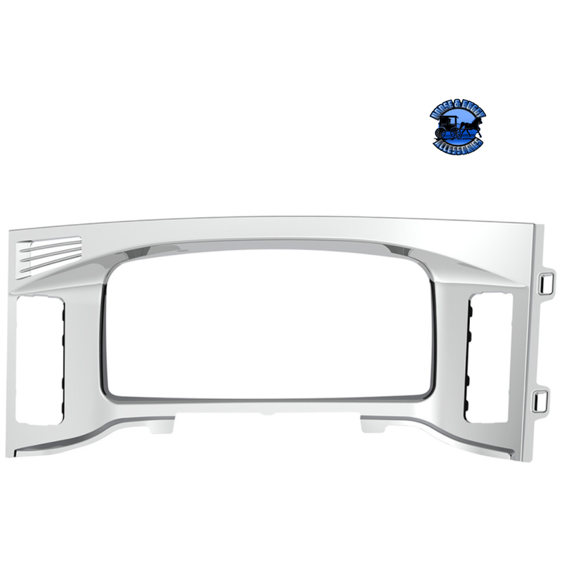 CHROME PLASTIC CENTER DASH INSTRUMENT BEZEL FOR 2018-2023 FREIGHTLINER CASCADIA #42427 FREIGHTLINER CASCADIA Light Gray