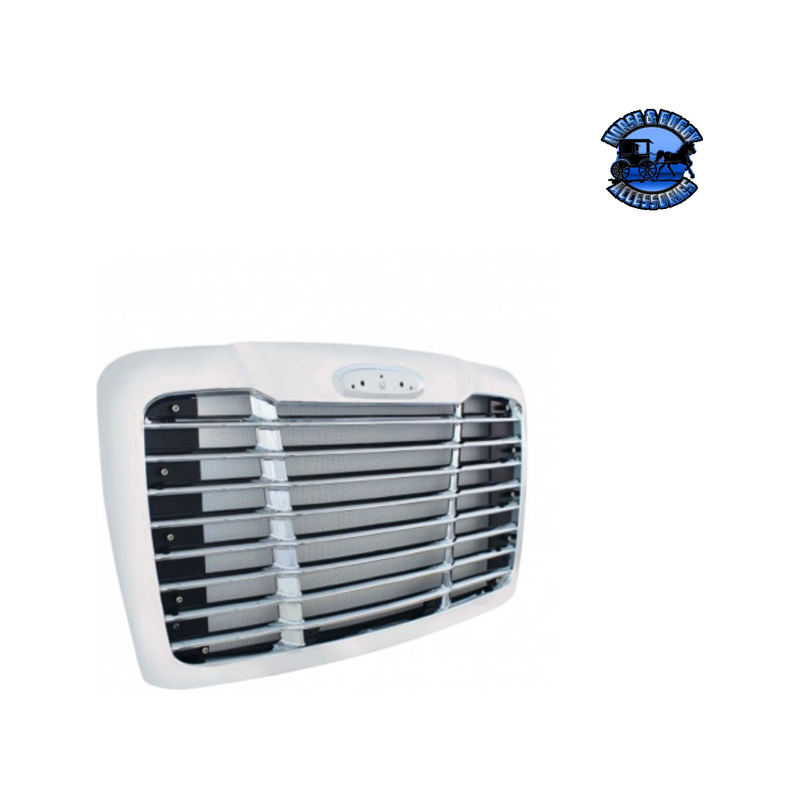 Winter Guard Edition Chrome Grille With Bug Screen For 2008-2017 Freightliner Cascadia #21150 Grille Gray