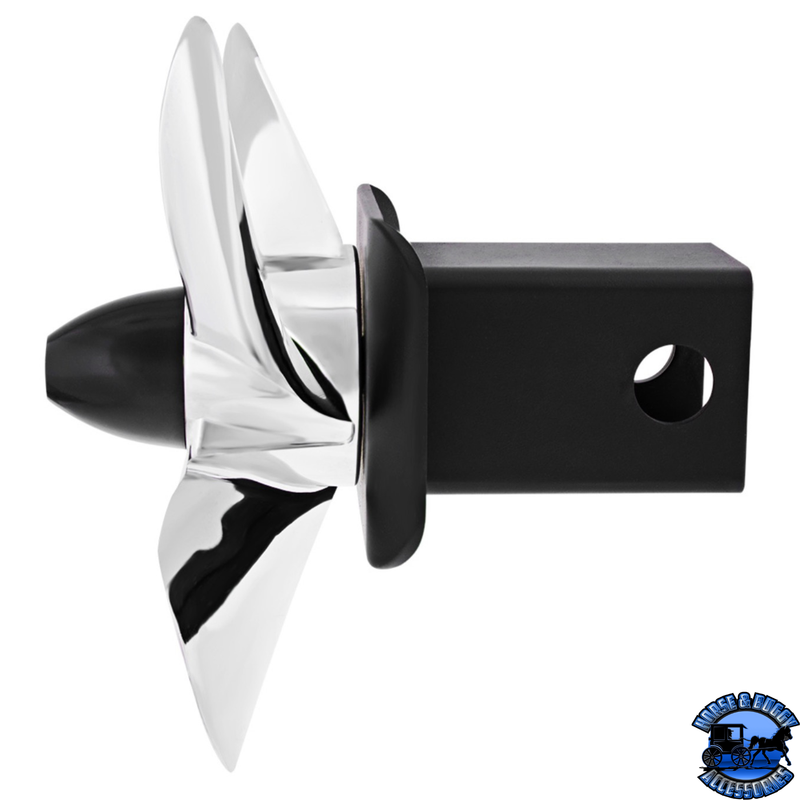 Spinning Propeller Hitch Cover For 2" X 2" Trailer Hitch Receivers #77009