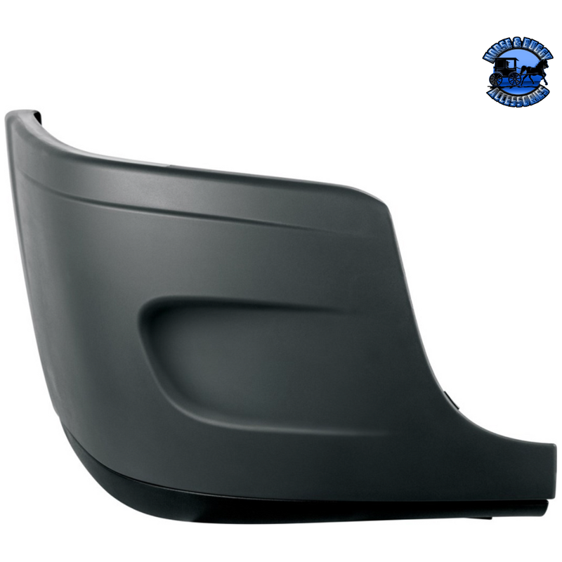 BUMPER END ASSEMBLY WITHOUT FOG LIGHT HOLE FOR 2008-2017 FREIGHTLINER CASCADIA (Choose Side) Bumper End Passenger's Side Dark Slate Gray