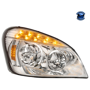 LED HEADLIGHT FOR 2008-2017 FREIGHTLINER CASCADIA (Choose Color) (Choose Side) Headlight Chrome / Passenger's Side Gray