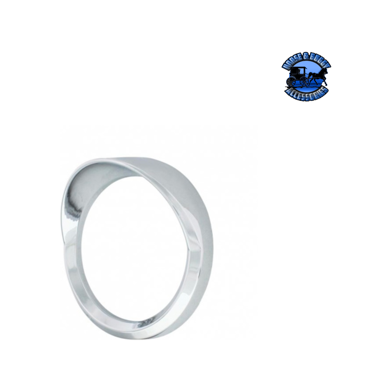 Chrome Plastic Speed/Tachometer Gauge Bezel With Visor For 2008-2017 Freightliner Cascadia #42371 Gauge Bezel Light Gray