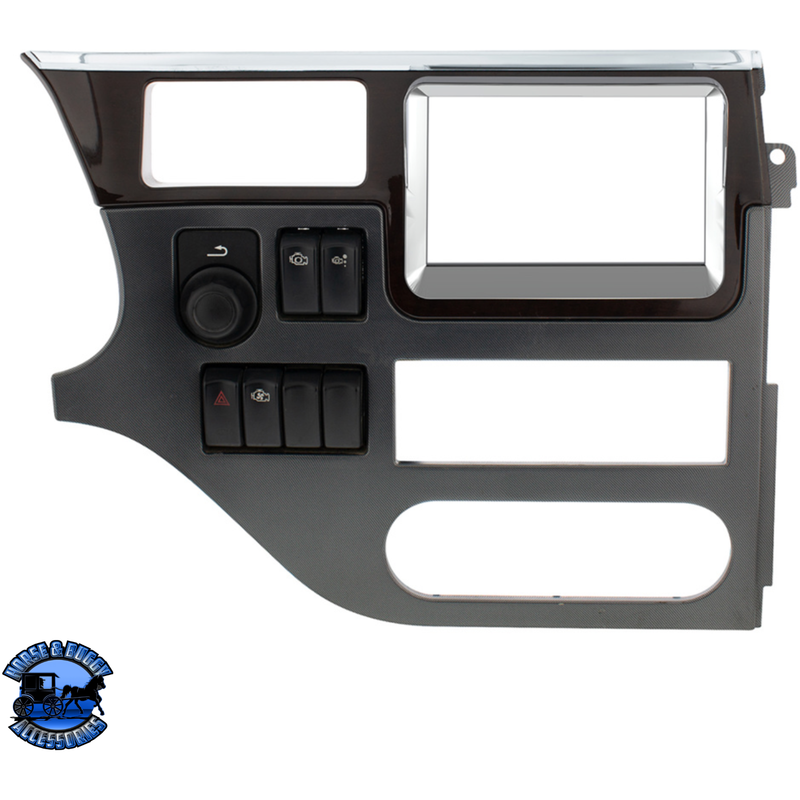 CHROME PLASTIC 7" NAVIGATION SCREEN BEZEL FOR 2012-2021 PETERBILT 579 #20608 Bezel Dark Slate Gray