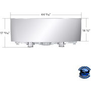 STEEL FRONT PANEL ASSEMBLY FOR 2008-2024 ISUZU NPR (ELF 200/300)-CHROME #21624 body panel Light Gray