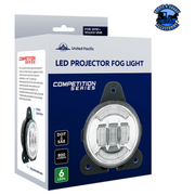 6 LED COMPETITION SERIES PROJECTOR FOG LIGHT FOR 2018-2024 VOLVO VNR (Choose Finish) FOG LIGHT Chrome,Black Midnight Blue