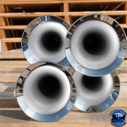 4 TRUMPET MINI TRAIN HORN (Choose Finish) TRAIN HORN Chrome,Black Dark Gray