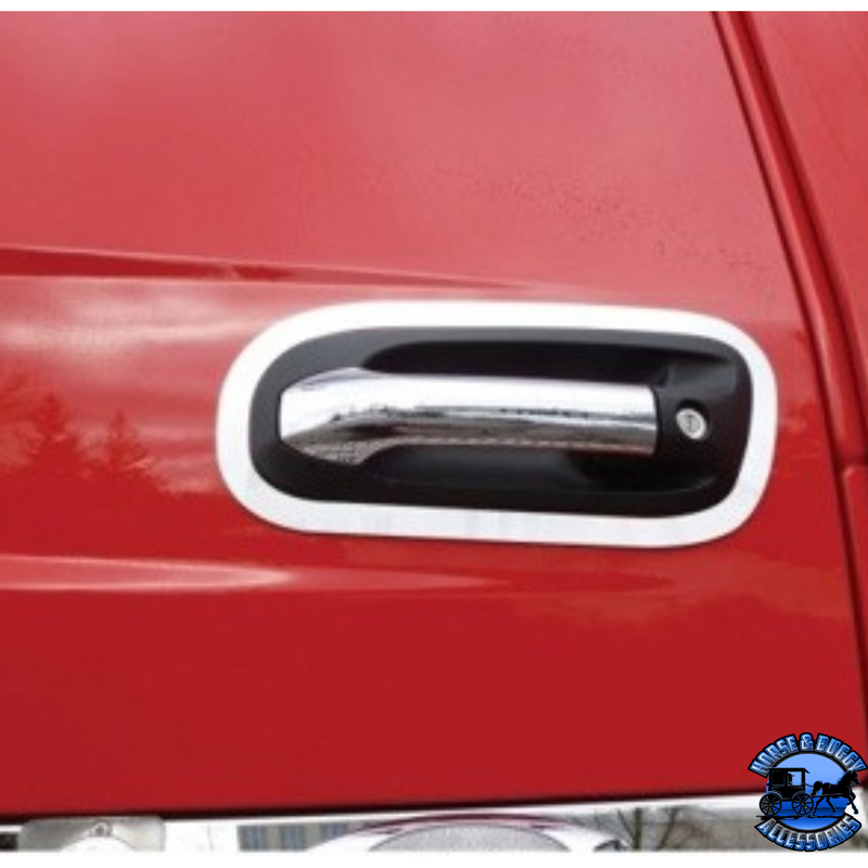 STAINLESS PETERBILT 567/579 DOOR HANDLE TRIM #29025 DOOR TRIM Maroon