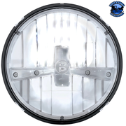 ULTRALIT - 5 High Power LED 7" Dual Function Headlight - Chrome #31391 LED Headlight Light Gray