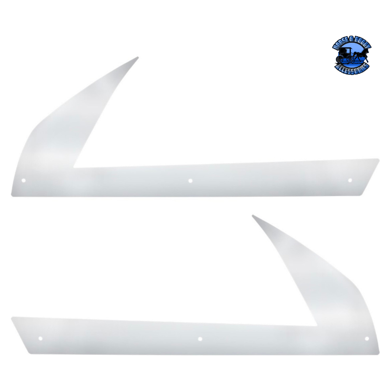 430 SS BELOW HEADLIGHT FENDER GUARDS FOR 2018-2024 FREIGHTLINER CASCADIA (PAIR) #29149 Headlight Fender Guards Light Gray