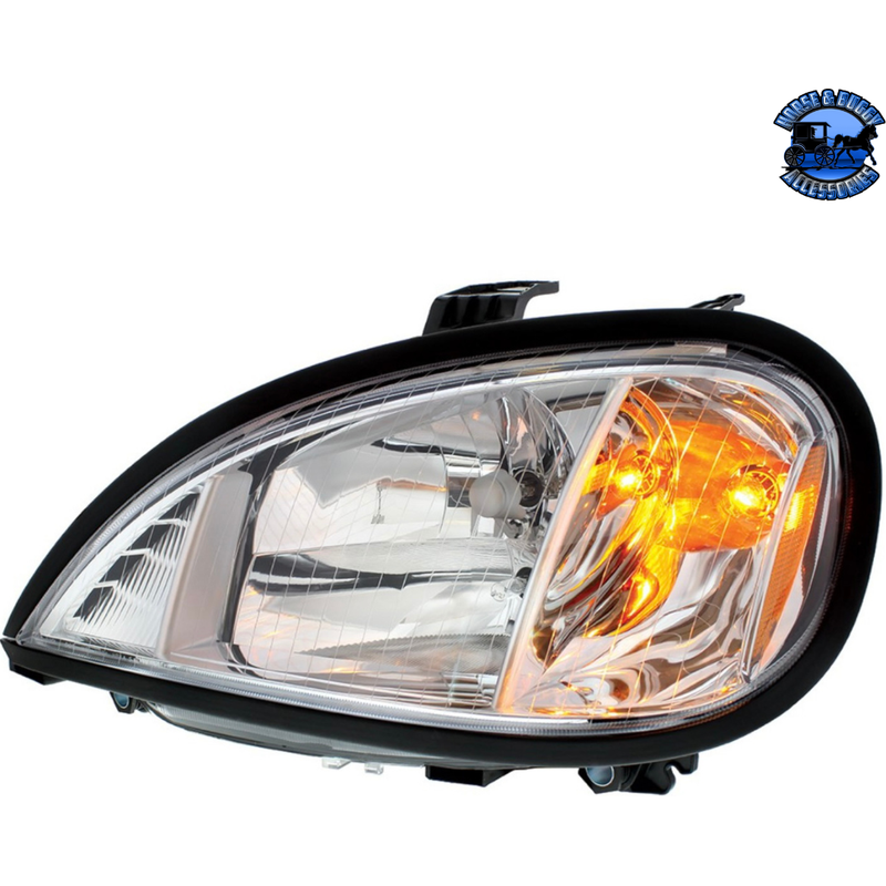HEADLIGHT ASSEMBLY FOR 2005-2020 FREIGHTLINER COLUMBIA (Choose Side) HEADLIGHT Driver's Side Gray