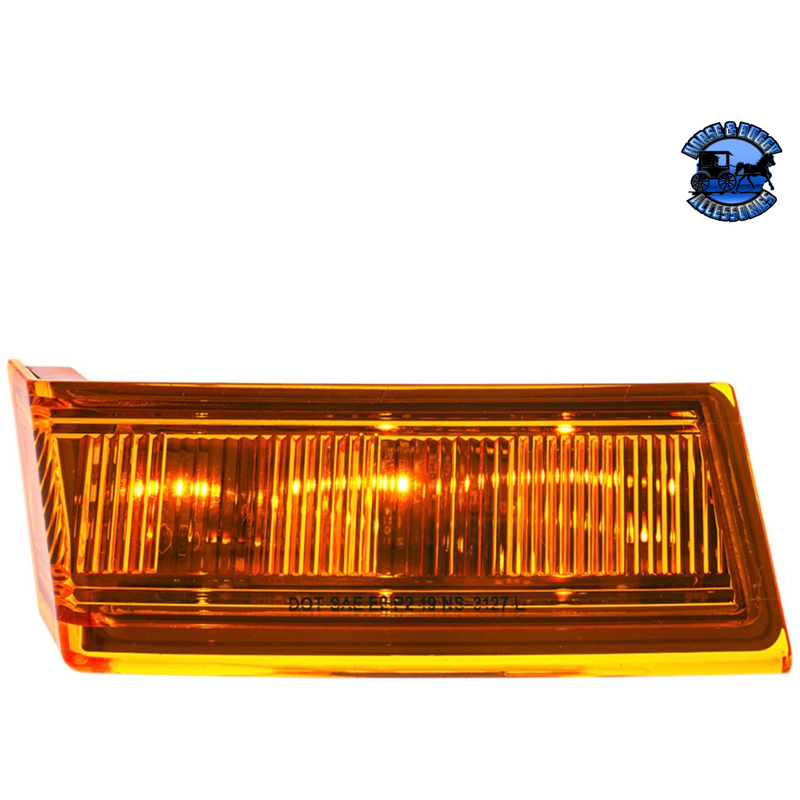 6 LED AMBER TURN SIGNAL LIGHT FOR 2018-2024 FREIGHTLINER CASCADIA (Choose Side) LED TURN SIGNAL Driver's Side Saddle Brown