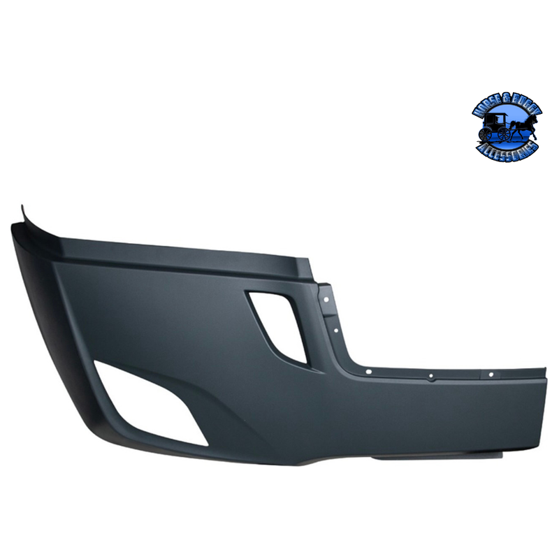 BUMPER COVER WITH FOG LIGHT OPENING & WITHOUT DEFLECTOR HOLES FOR 2018-2024 FL CASCADIA (Choose Side) Bumper Cover Passenger's Side Dark Slate Gray