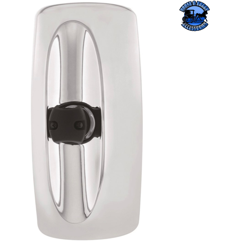 Chrome Main Mirror Head For Freightliner M2 - Fits LH & RH, Non Heated, Non Power Adjust #42359 Mirror Light Gray