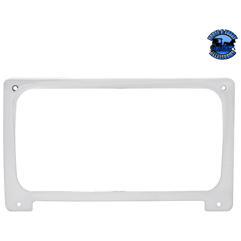 Chrome Plastic Center Gauge Cluster Bezel With Visor For 2001-2016 Freightliner Columbia #42068 Center Gauge Bezel Light Gray