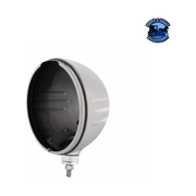 Stainless Steel Embossed Stripe Headlight Housing Only - No Rim #30374 Headlight Housing Gray