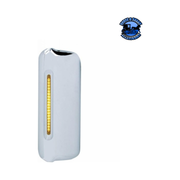 MIRROR COVER WITH 19 LED 12" REFLECTOR LIGHT BAR FOR 2005+ FREIGHTLINER (Choose Color) (Choose Side) Mirror Cover Amber / Driver's Side Light Gray