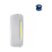 MIRROR COVER WITH 24 AMBER LED 12" GLOLIGHT FOR 2005+ FREIGHTLINER CENTURY/COLUMBIA (Choose Color) (Choose Side) Mirror Cover Clear / Passenger's Side Light Gray