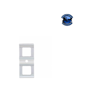 Chrome Plastic Switch Covers - 3 Openings (Card of 2) #42417 Switch Cover Light Gray