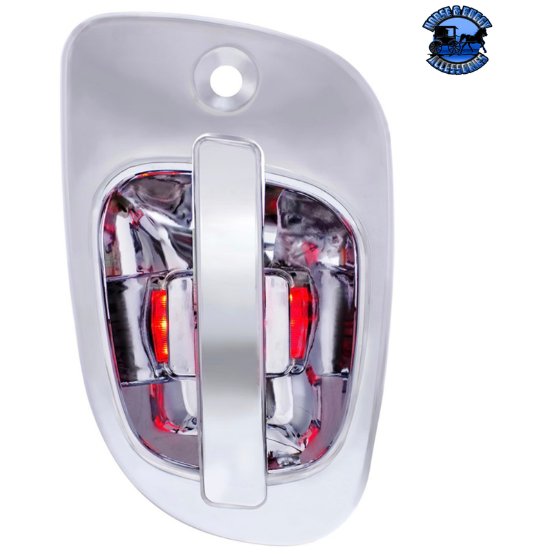 6 RED LED CHROME DOOR HANDLE COVER FOR FREIGHTLINER (Choose Side) LED DOOR HANDLE COVER Passenger's Side Light Gray