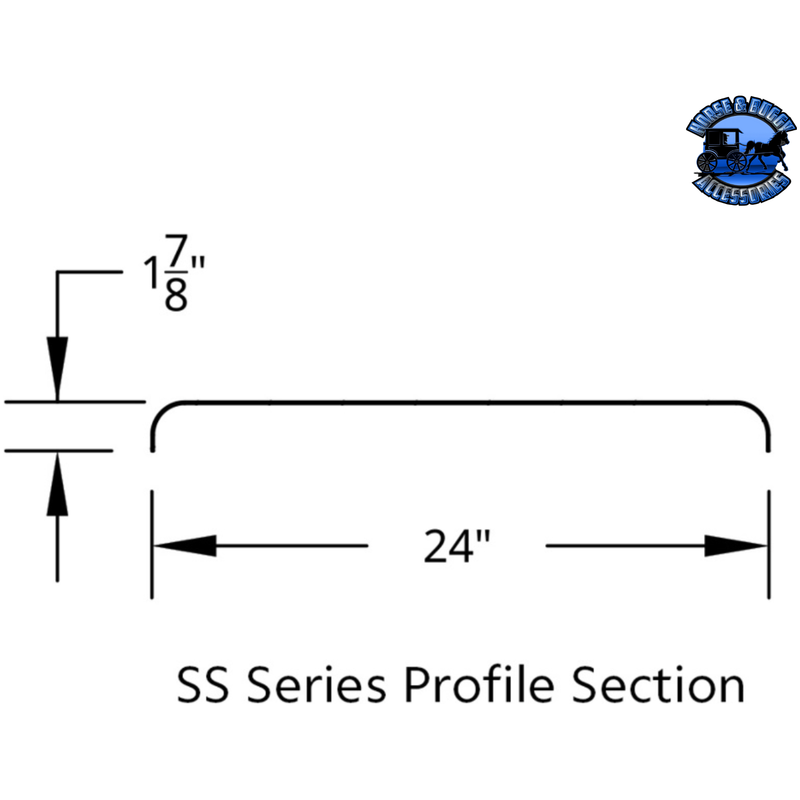 430 STAINLESS STEEL (16GA) ROLL FORMED EDGE SMOOTH HALF FENDER - SS SERIES (Choose Fender Length) (Choose Fender Spread) FENDER 60" / 25",66" / 31",80" / 31",80" / 45" Light Gray