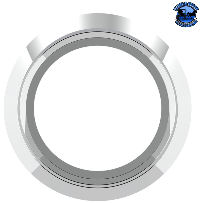 CHROME PLASTIC SMALL GAUGE BEZEL FOR 1996-2010 FREIGHTLINER CENTURY (Choose Visor) Gauge Bezel With,Without Light Gray