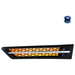 Black HOOD AIR INTAKE GRILLE WITH LED FOR 2018-2024 FREIGHTLINER CASCADIA 126 (Choose Color) (Choose Side) Air Intake Amber LED / Driver's Side