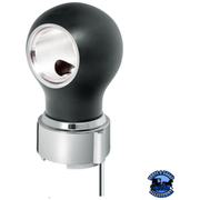 THREAD-ON CHARLOTTE STYLE GEARSHIFT KNOB WITH LED 9/10 SPEED ADAPTER  (Choose Finish)(Choose LED Color) Knob Matte Black / White Dark Slate Gray