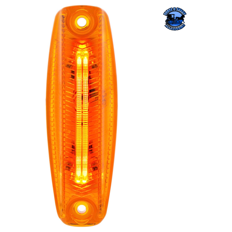 4 LED LIGHTTRACK Cab Light For 2018-2022 Freightliner Cascadia - Amber Lens LED LIGHTING Dark Orange