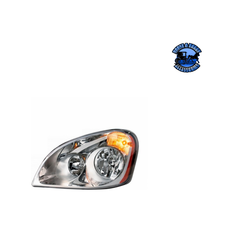 HEADLIGHT FOR 2008-2017 FREIGHTLINER CASCADIA (Choose Side) Headlight Driver's Side Gray
