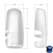 MIRROR COVER FOR 2013-2025 KENWORTH T680 (Choose Color) (Choose Side) Mirror Cover Chrome / Drivers,Chrome / Passengers,Black / Drivers,Black / Passengers Light Gray