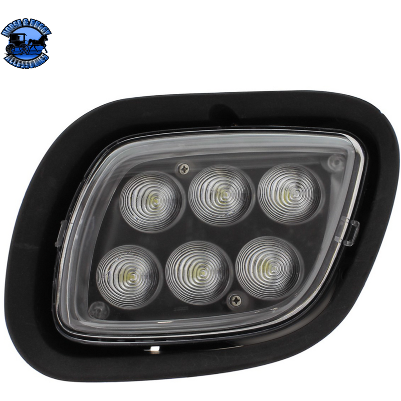 6 LED FOG LIGHT FOR 2008-2017 FREIGHTLINER CASCADIA - COMPETITION SERIES (CHOOSE SIDE) LED FOG LIGHT Driver's Side Dark Slate Gray