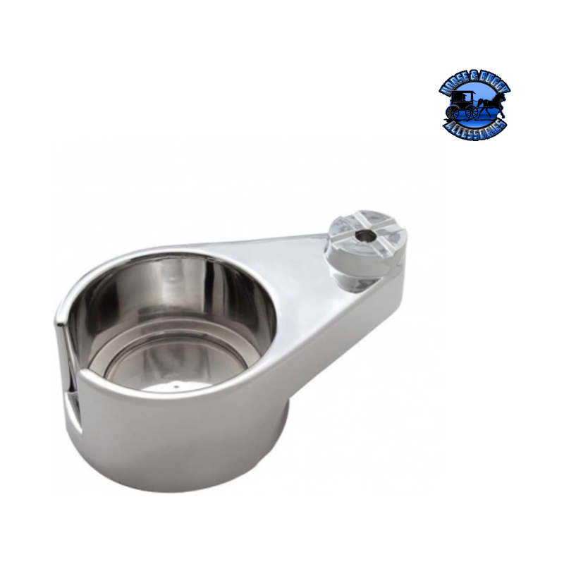 Chrome Plastic Cup Holder For 1986 & Up Freightliner Classic & FLD - Passenger #40991 Cup Holder Light Slate Gray