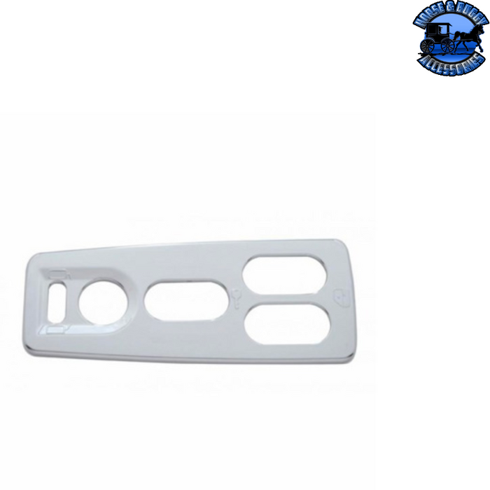 Light Gray Chrome Window Switch Cover For 2008-2017 Freightliner Cascadia - Driver-5 Openings #42097 Switch Cover