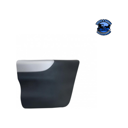 Dark Slate Gray BUMPER END WITH SILVER PAINT FOR 2001-2016 FREIGHTLINER COLUMBIA (Choose Side) Bumper End Driver's Side