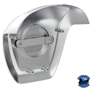 CHROME STEERING WHEEL HORN PAD FOR 2012-2021 PETERBILT 579 #88036 STEERING Dark Gray