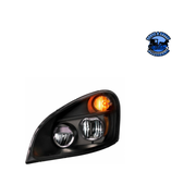 BLACKOUT LED HEADLIGHT FOR 2008-2017 FREIGHTLINER CASCADIA (Choose Side) LED Headlight Driver's Side Black