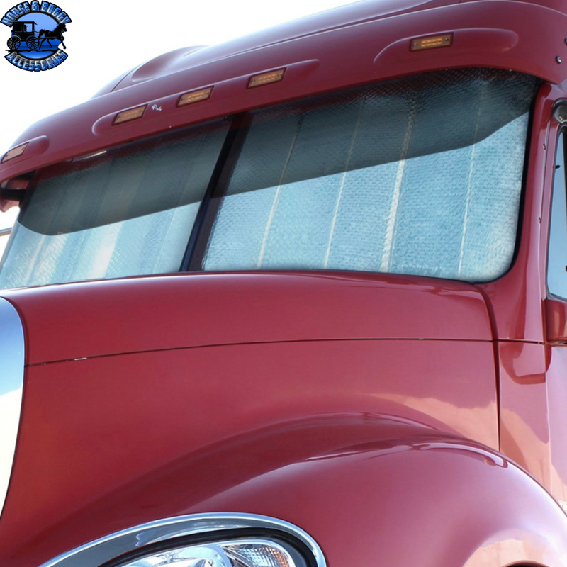 WINDSHIELD SUNSHADE FOR FREIGHTLINER FLD120 (1987-2010), CENTURY (1996-2015),& COLUMBIA (2002-2015) #98989 Windshield Sunshade Maroon