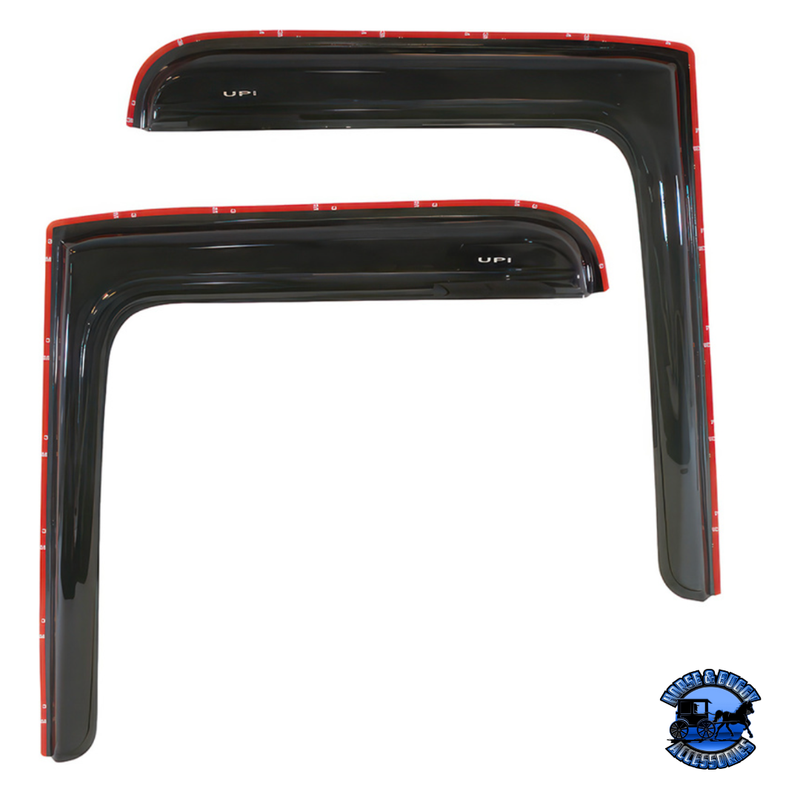 WINDOW VENT VISOR FOR 2008-2017 FREIGHTLINER CASCADIA - SMOKE (PAIR) #91510 Window Vent Visor Dark Slate Gray