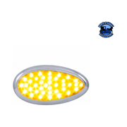 39 AMBER LED FREIGHTLINER CASCADIA TEARDROP SIGNAL LIGHT (Choose Color) Teardrop Signal Light Amber Light Gray