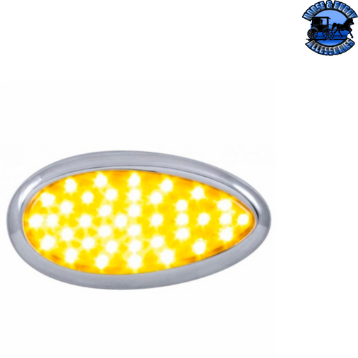 Light Gray 39 AMBER LED FREIGHTLINER CASCADIA TEARDROP SIGNAL LIGHT (Choose Color) Teardrop Signal Light Amber