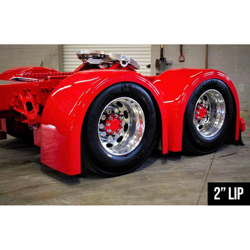 SP-172407  Single Axle Fiberglass Fender W 2" Lip 36" Height (Sold by each)